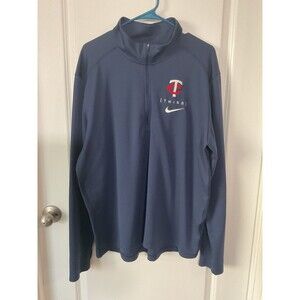 Nike Minnesota Twins 1/4 Zip Pullover Jacket XL MLB Baseball Men’s Blue Athletic